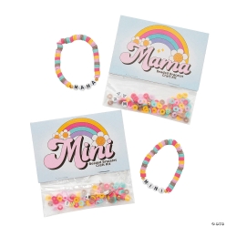 Mother's Day Mama and Mini Bracelets Beaded Craft Kits-6 Sets