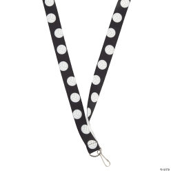 Volleyball Pattern Polyester Breakaway Lanyards-12Pk