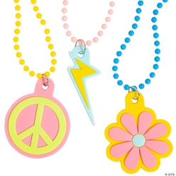 Groovy Pastel Novelty Breakaway Necklaces - 12Pk