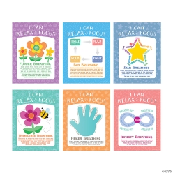 Social Emotional Learning Breathing Exercise Posters-6Pk