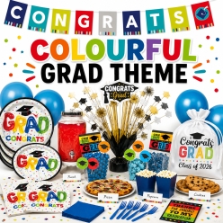 *Colourful Graduation Theme Supplies