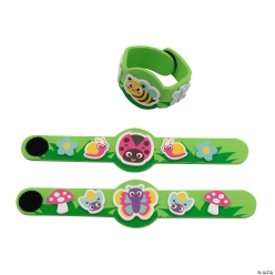 Brightly Coloured Bug Bracelets Craft Kit-12Pk
