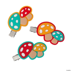 Brightly Coloured Mushroom Hair Cups - 12Pk