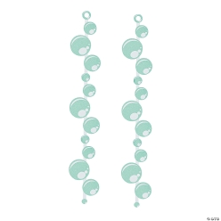 Glittering Bubble Hanging Decorations 6 pk