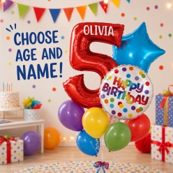 Bubble Popping PERSONALIZED Balloon Bouquet