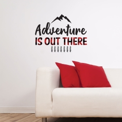 60% OFF: Buffalo Plaid Adventure Vinyl Wall Decal