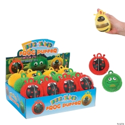 Bug and Frog Large Puffer Balls - 12Pk
