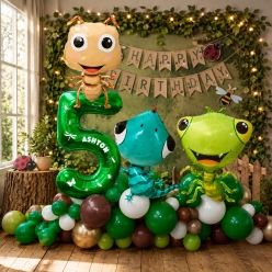 *Bug Party 6 Ft Airfill Personalized Balloon Column Kit