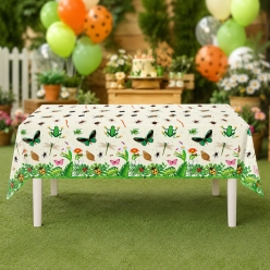 Bug Party Printed Big Plastic Table Cover