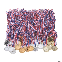 1st, 2nd & 3rd Place Award Medals - 72Pk
