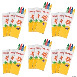 BULK 4 Colour Crayon Boxes - 48Pk