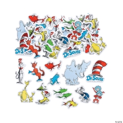 Dr. Seuss Self-Adhesive Shapes - 72Pk