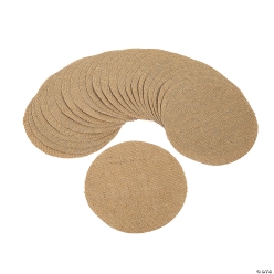 Bulk Burlap Circles - 100Pk