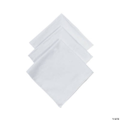 Decorate Your Own White Bandanas - 48pk