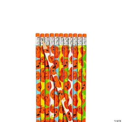 BULK Fall Pumpkin Pencil Assortment - 72Pk