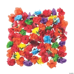 Bulk Fiesta Flower Hair Clips - 72Pk