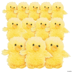 BULK Fuzzy Plush Chicks - 72Pk