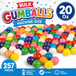 BULK 20 Oz Machine-Size Gumballs - 257 Pieces