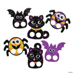 BULK Halloween Sturdy Finger Puppets - 72Pk