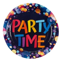 BULK Happy Birthday Party Time Dessert Plates - 250Pk