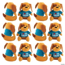 Bulk I Love to Read Plush Puppies-48Pk
