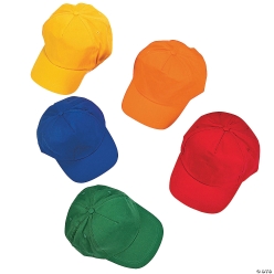 BULK Cotton Bright Baseball Cap Assortment 50 Pk