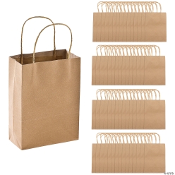 BULK Kraft Paper Gift Bags - 60Pk