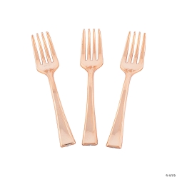 Metallic Rose Gold Plastic 4