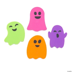Bulk Bright Color Halloween Ghost Erasers-500Pk
