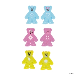Bright Colour Silly Bears - 48Pk
