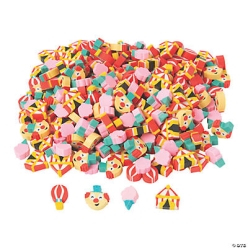 BULK Mini Carnival Erasers - 300Pk