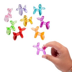 Bulk Transparent Balloon Dog Toys-144Pk