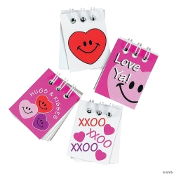 Bulk Valentine Spiral Notepads - 48Pk