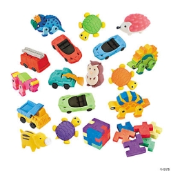 Novelty Eraser Assortment - 72pk