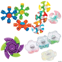 Novelty Fidget Spinner Assortment - 48Pk