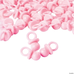 40% OFF:Pastel Pink Opaque Pacifier Favours - 48Pk