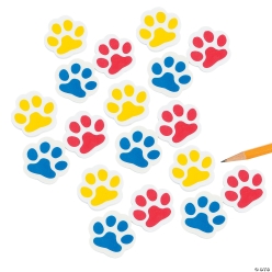 Paw Print Erasers - 144Pk