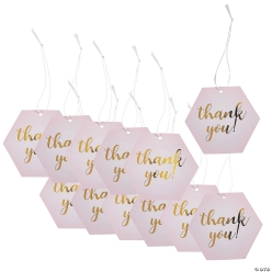 Bulk Pink Champagne Favour Tags - 96Pk
