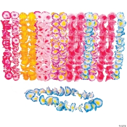Maui Flower Leis Two Tone - 48Pk