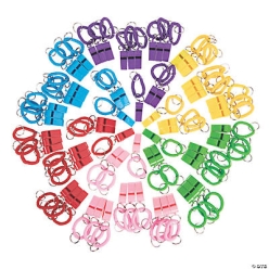 BULK Whistle Expandable Keychains - 72Pk
