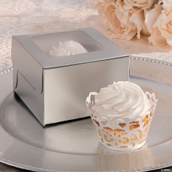 Bulk White Laser Cut Cupcake Wrappers-48Pk