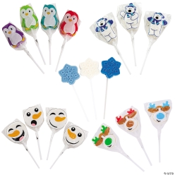 Bulk Winter Lollipop Assortment - 72Pk