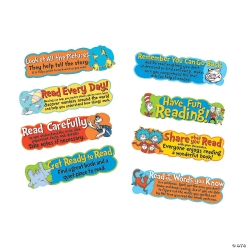 Dr. Seuss Reading Tips Bulletin Board Set