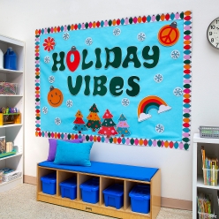 Holiday Vibes Groovy Bulletin Board Set