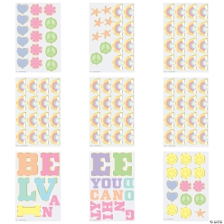 Pastel Rainbow Believe Classroom Bulletin Board Set