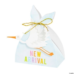 Bundle of Joy Stork Favour Boxes - 12Pk