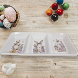 Watercolour Easter 3-Section Keepsake Serving Tray