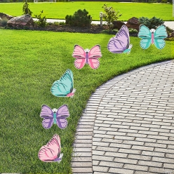 Butterfly Sidewalk Signs - 6Pk