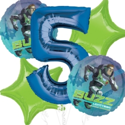 Lightyear Age 5 Giant Balloon Bouquet