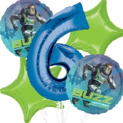 Lightyear Age 6 Giant Balloon Bouquet